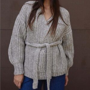 SOLD Alpa Cotton Sweater Coat